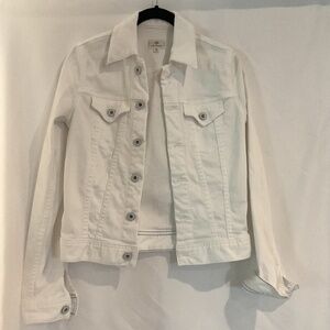 AG White Denim Jacket Size XS